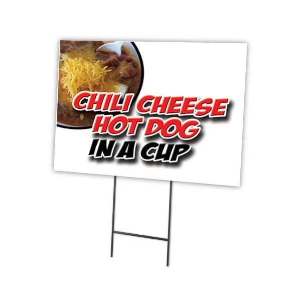 Signmission Chili Cheese Hot Dog Cp Yard & Stake outdoor plastic coroplast window, 2436-Chili Cheese Hot Dog Cp C-2436-DS-Chili Cheese Hot Dog Cp - main